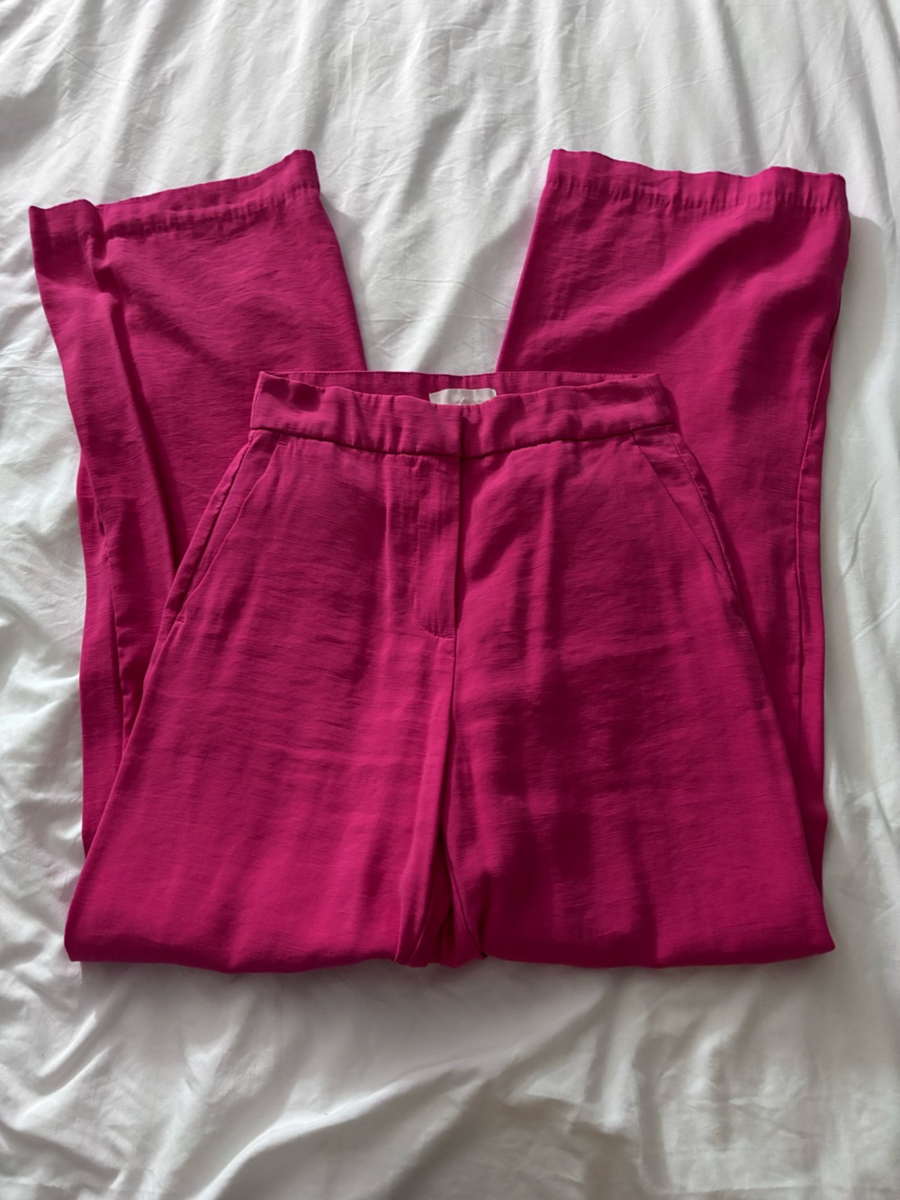 Bright Pink H&M Flowy Pants